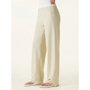 OGL Cotton Linen Wrinkle-resistant Cotton-linen Mid Rise Straight Leg Pant Samll